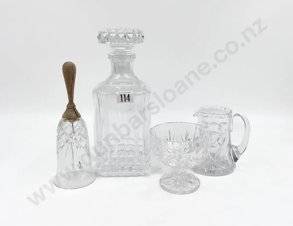 Small Quantity of Crystal and Cut Glass Including Whiskey Decanter Image 1++