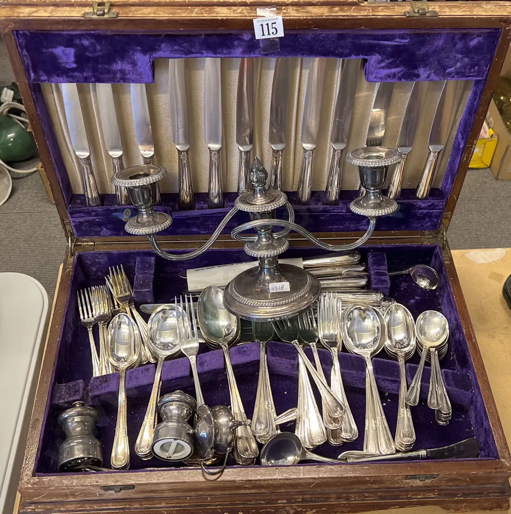 Canteen of Walker & Hall S/P Cutlery Together with Assorted S/P Image 1++