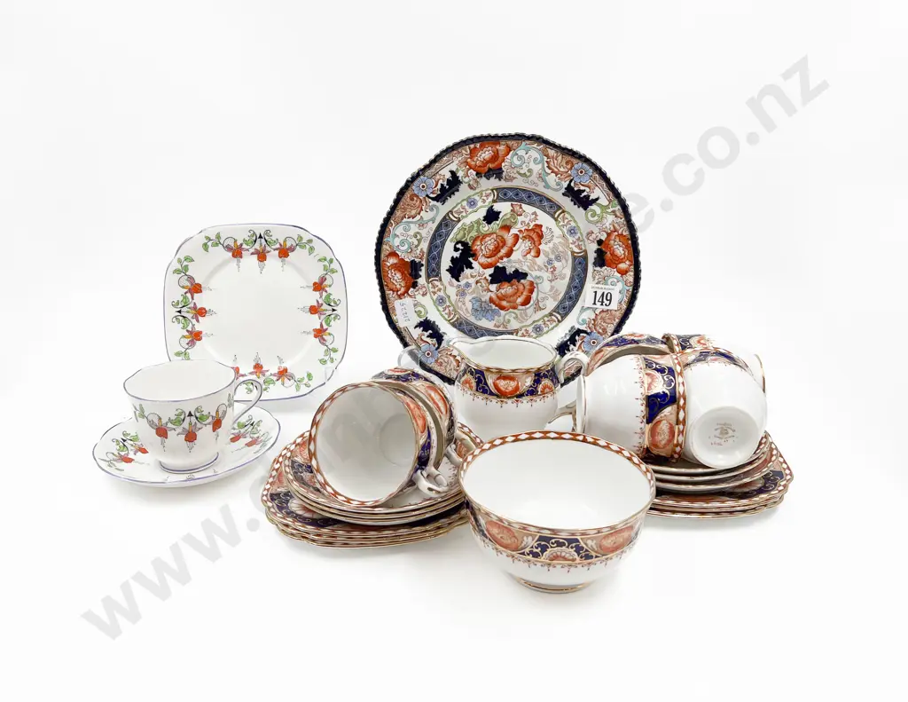 Royal Albert Part Tea Set Together with Fancy China Trio Image 1++