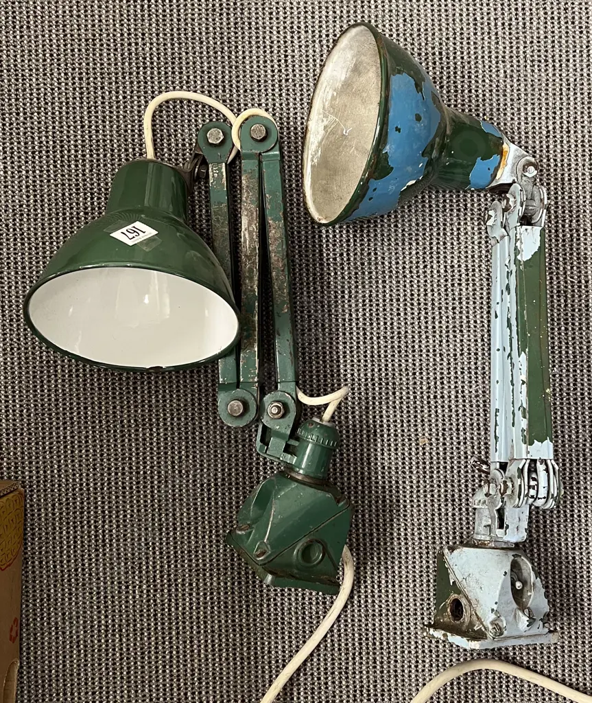 Pair of Industrial Table Lamps Image 1++