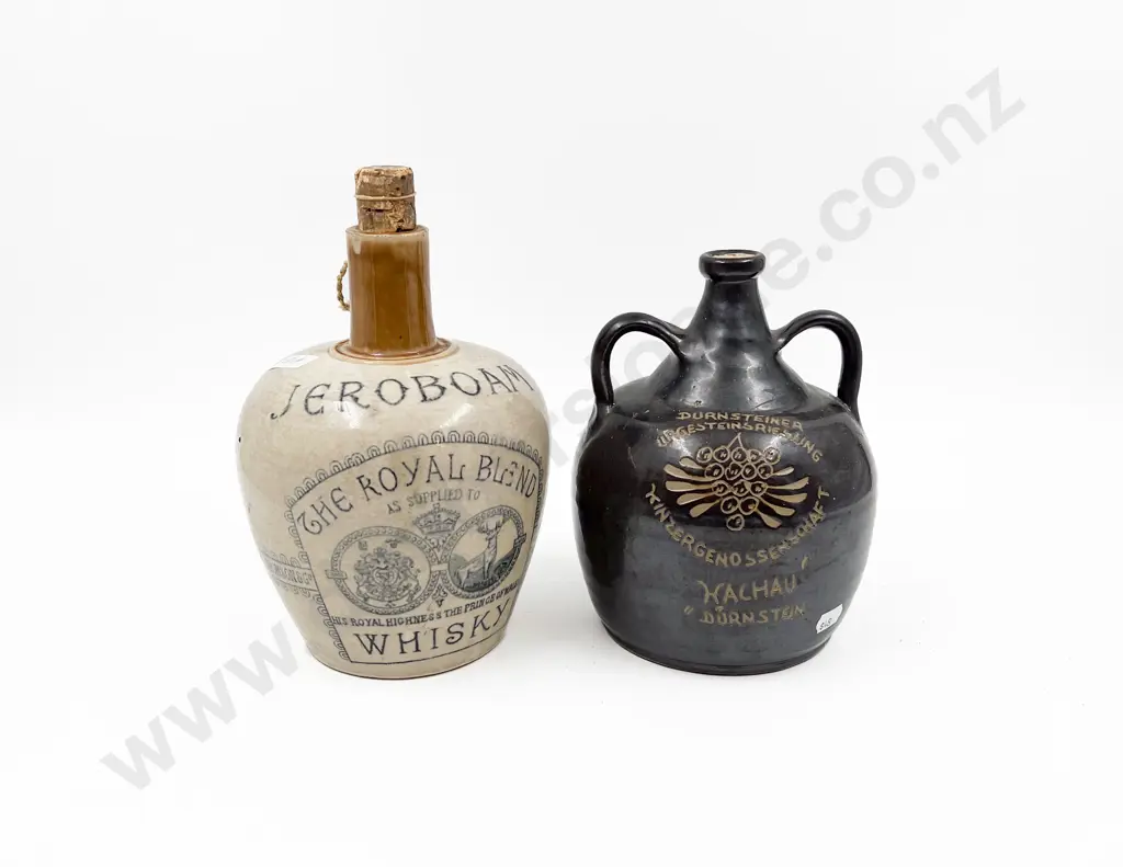 Tow Vintage Stoneware Decanters Image 1++