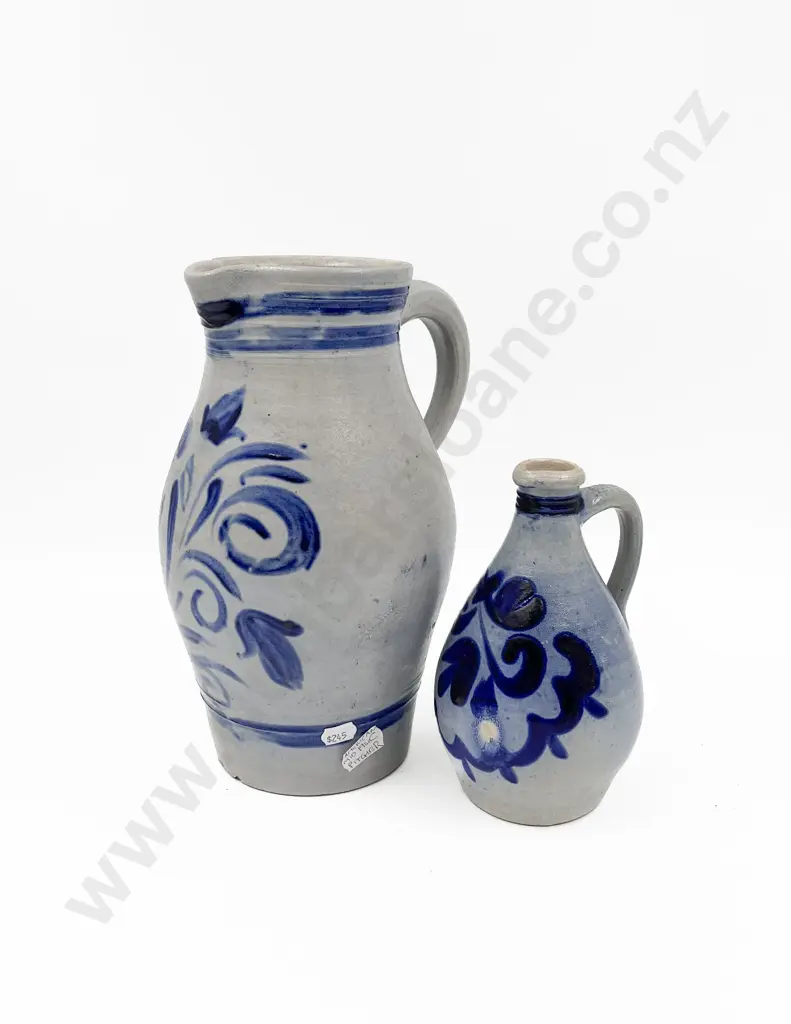 American Stoneware Jug and Smaller Image 1++