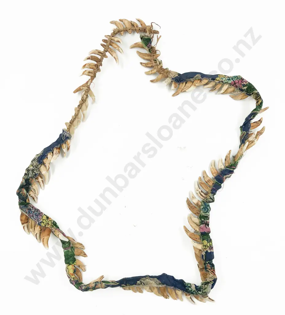 Nine PNG Hand Fans With Decorative Dog Tooth Necklace Image 1++