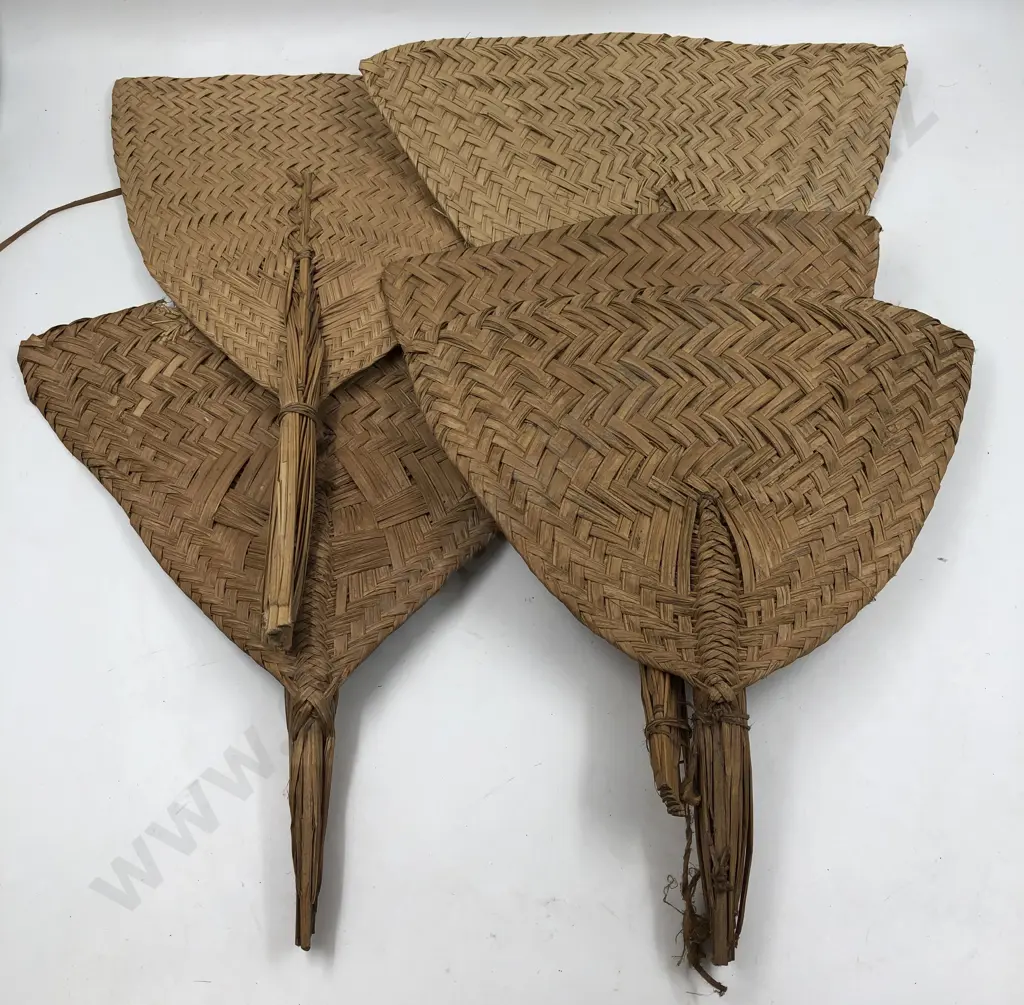 Nine PNG Hand Fans With Decorative Dog Tooth Necklace Image 1++