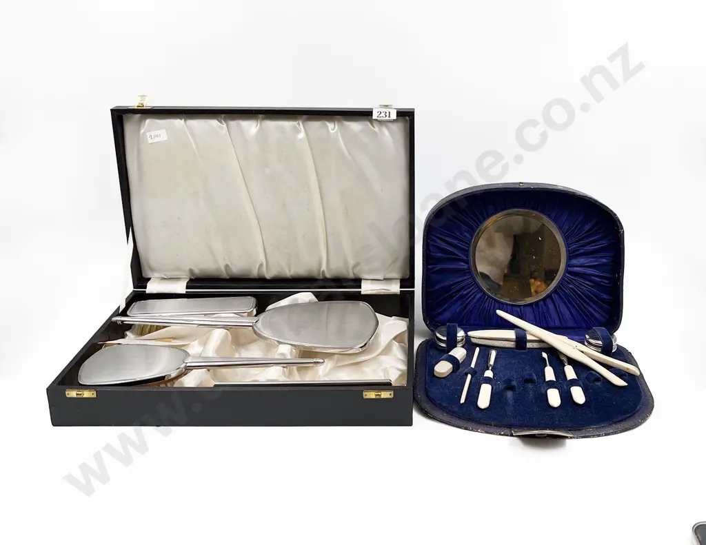 Boxed Vanity Set Together with Boxed Manicure Set (Incomplete) Image 1++