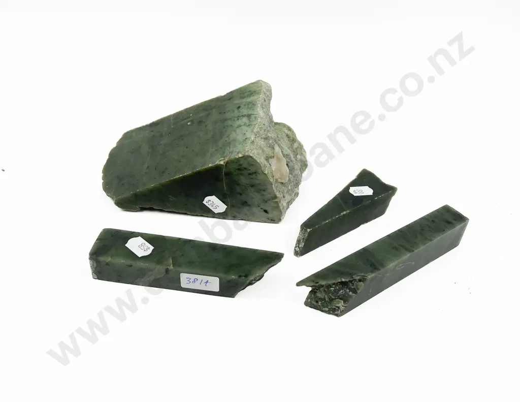 Four Pieces of Assorted Greenstone Image 1++
