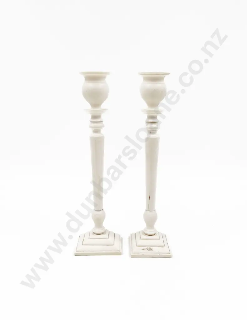 Pair of Ivory Candlesticks Image 1++