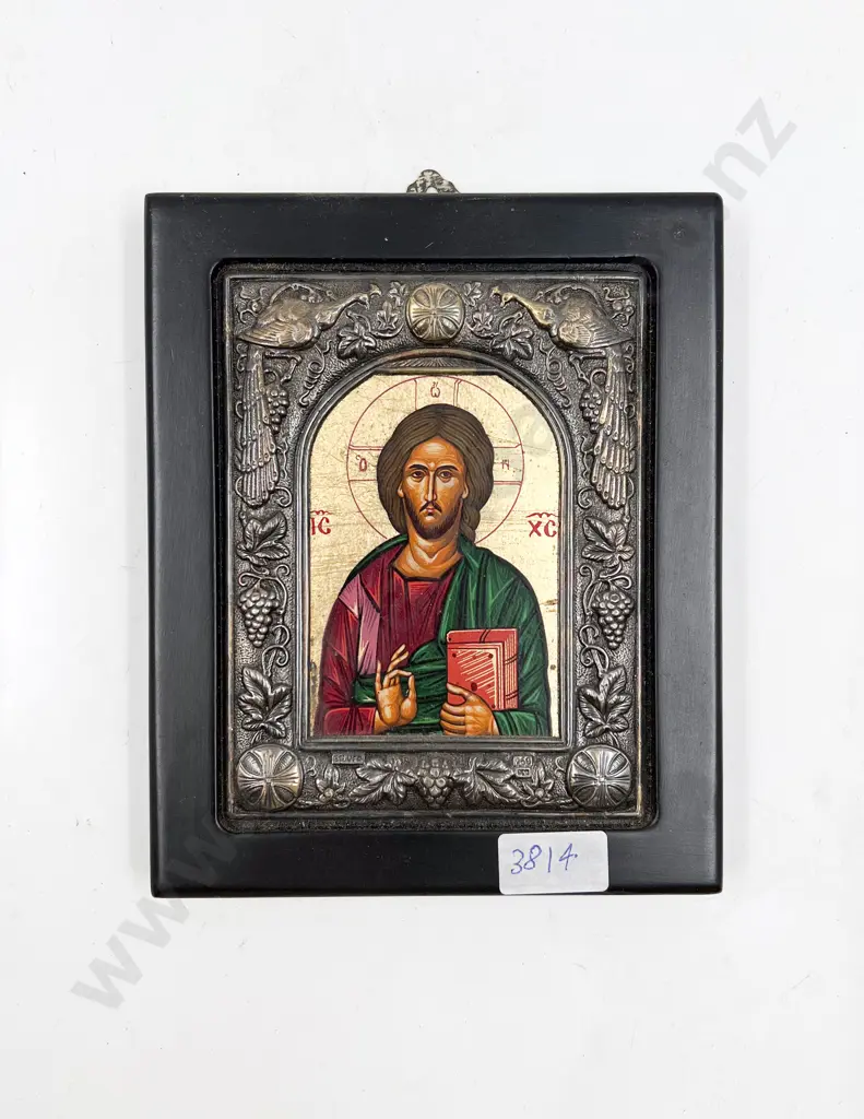 Small Silver Framed Clarte Religious Icon Image 1++