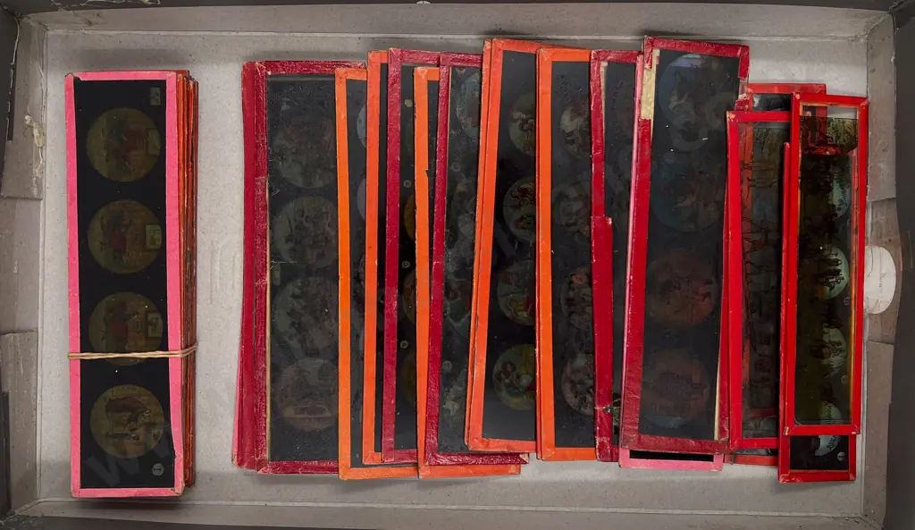 Quantity of Assorted Vintage Glass Slides Image 1++