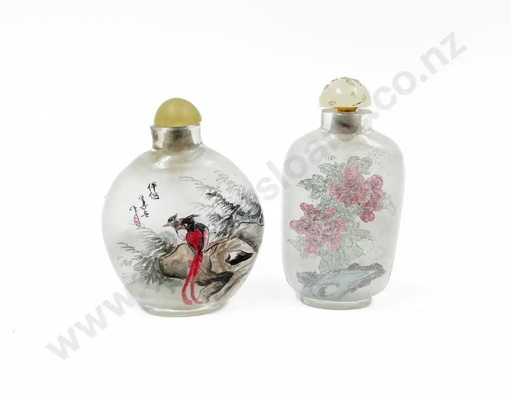 Two Interior Painted Snuff Bottles Image 1++