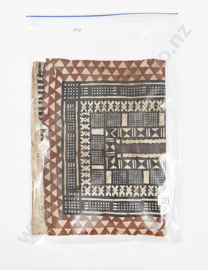 Two Small Tapa Cloths Image 1++