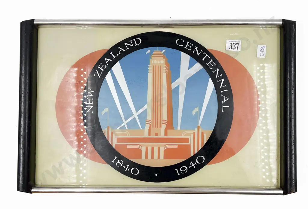 Art Deco NZ Centennial Tray Image 1++