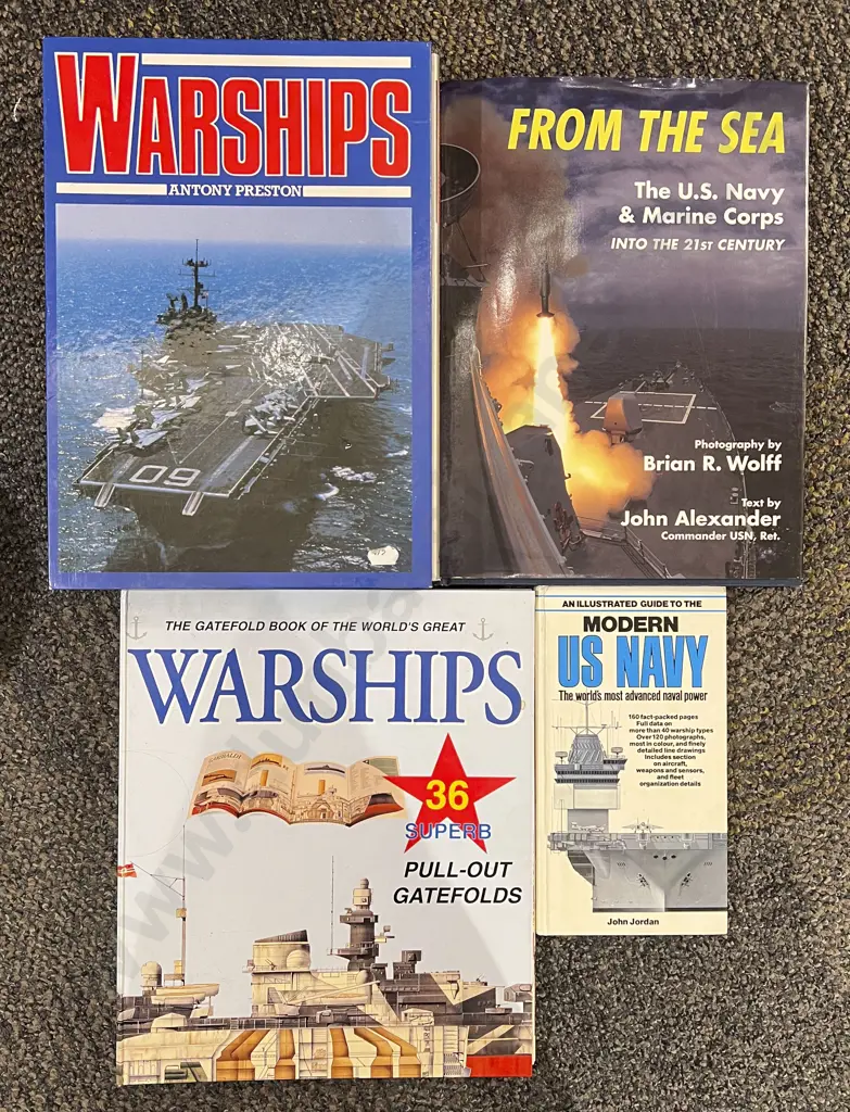 Complete Set of "Warships" by Antony Preston with Three Other Naval Books Image 1++