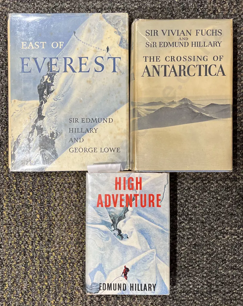 Three Mountaineering Books by Sir Edmund Hillary Image 1++