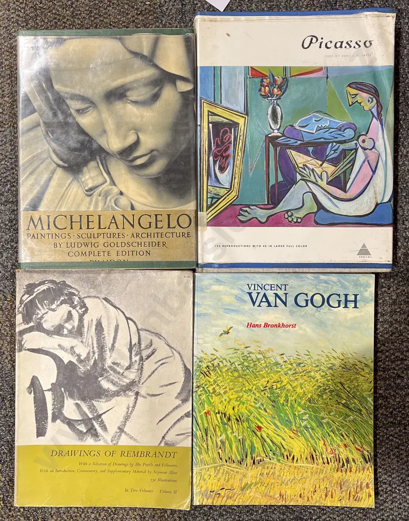 Four Various Art Reference Books Including Van Gough and Picasso etc Image 1++