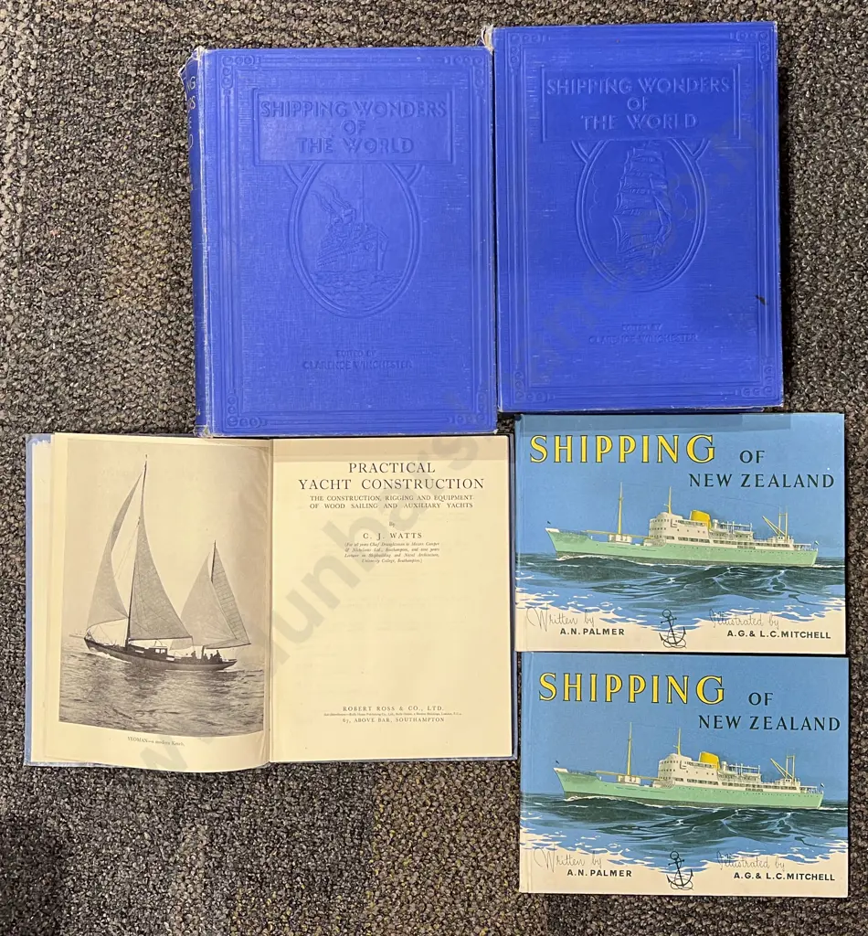 Two Volumes on World Shipping with Three Others Image 1++