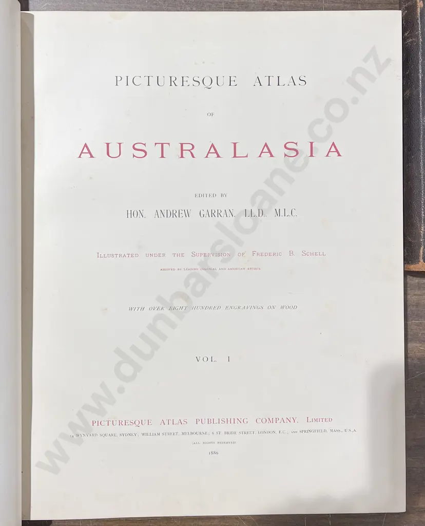 Three Volumes of Picturesque Atlas of Australasia by Andrew Garran Including Five Vintage Australian Telegraph Maps Image 1++