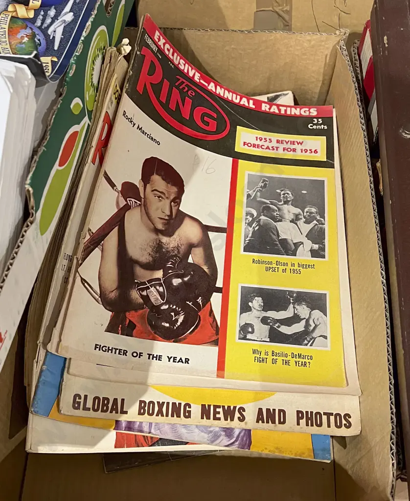 Quantity of Assorted Vintage Magazines Including Olympic Clippings Book Image 1++