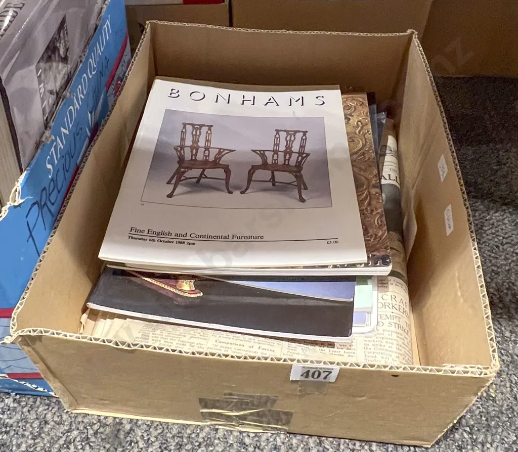 Quantity of Assorted Vintage Australian Newspapers and Auction Catalogues Image 1++
