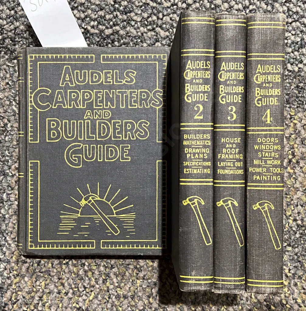Four Volumes of "Audels Carpenters and Builders Guide" Image 1++
