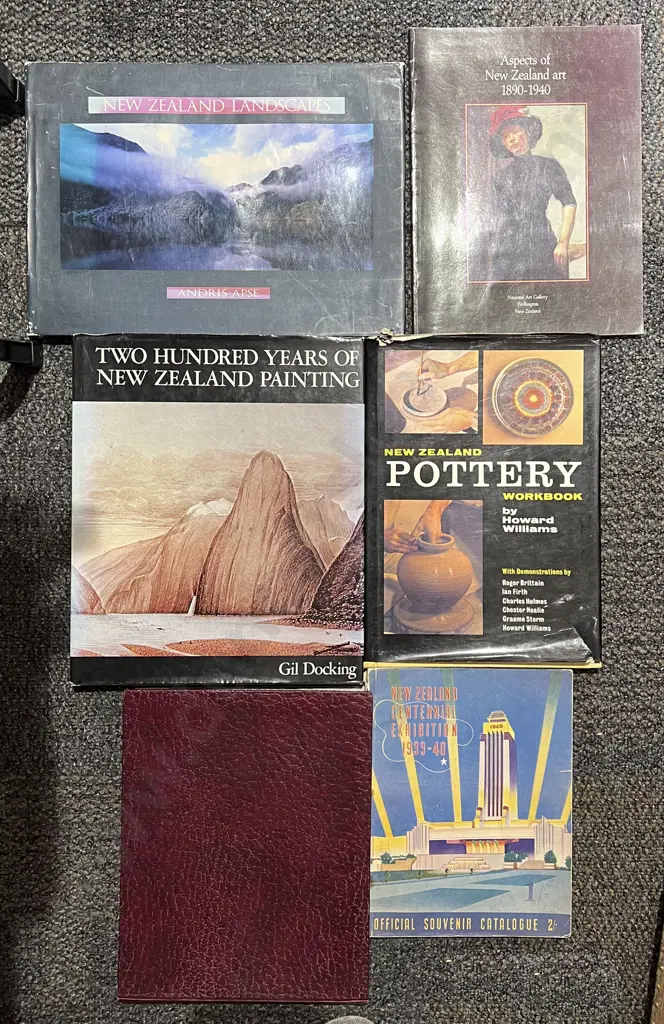 Six Books on New Zealand Including NZ Art Reference Image 1++