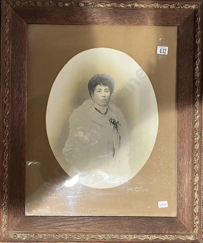 Vintage Oak Framed Photographic Print Image 1++
