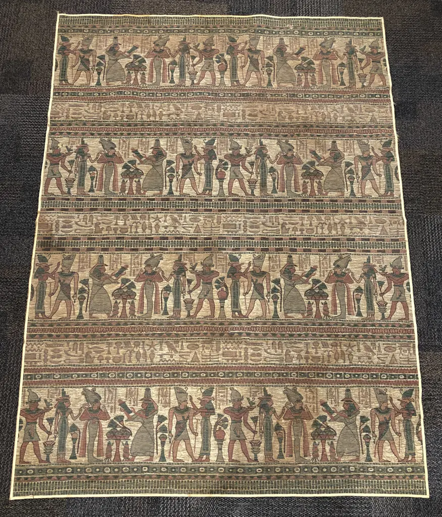 Egyptian Style Pictorial Floor Mat Image 1++