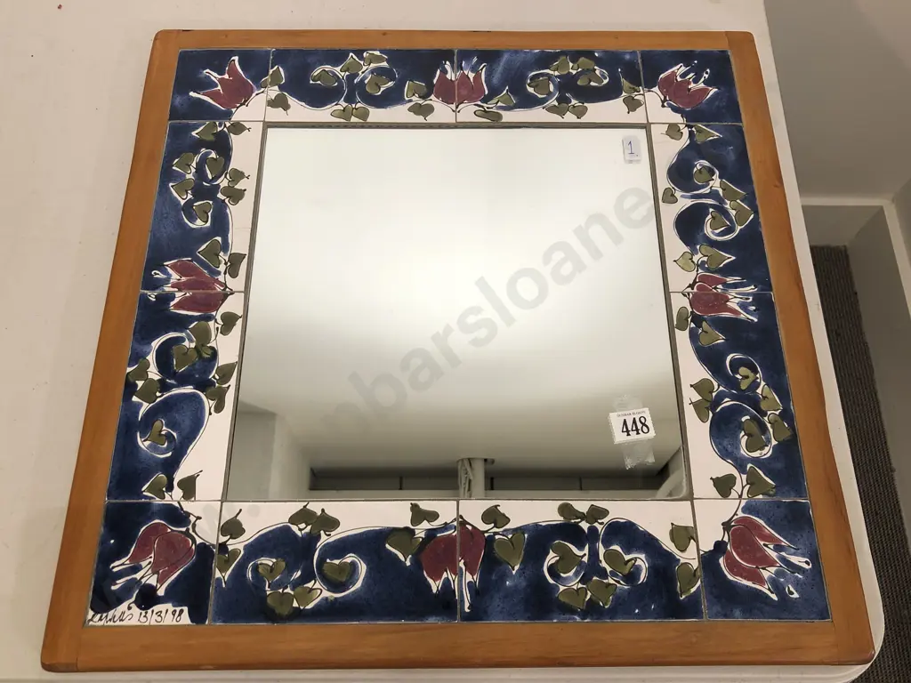 Tile Framed Wall Mirror Image 1++