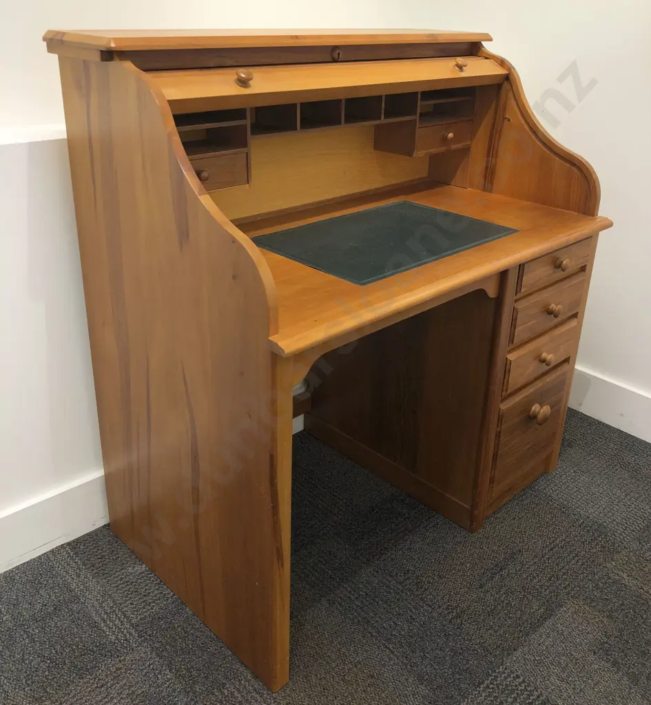 Modern Roll Top Writing Desk Image 1++
