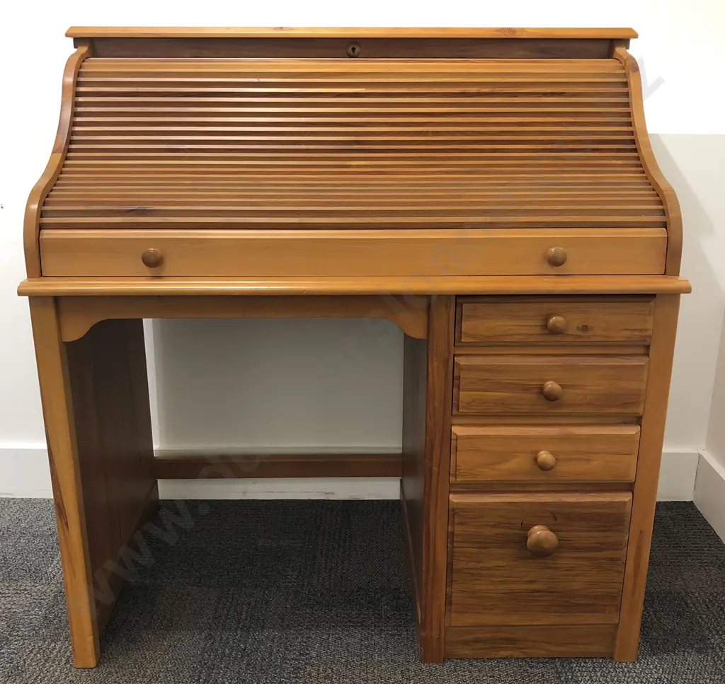 Modern Roll Top Writing Desk Image 1++