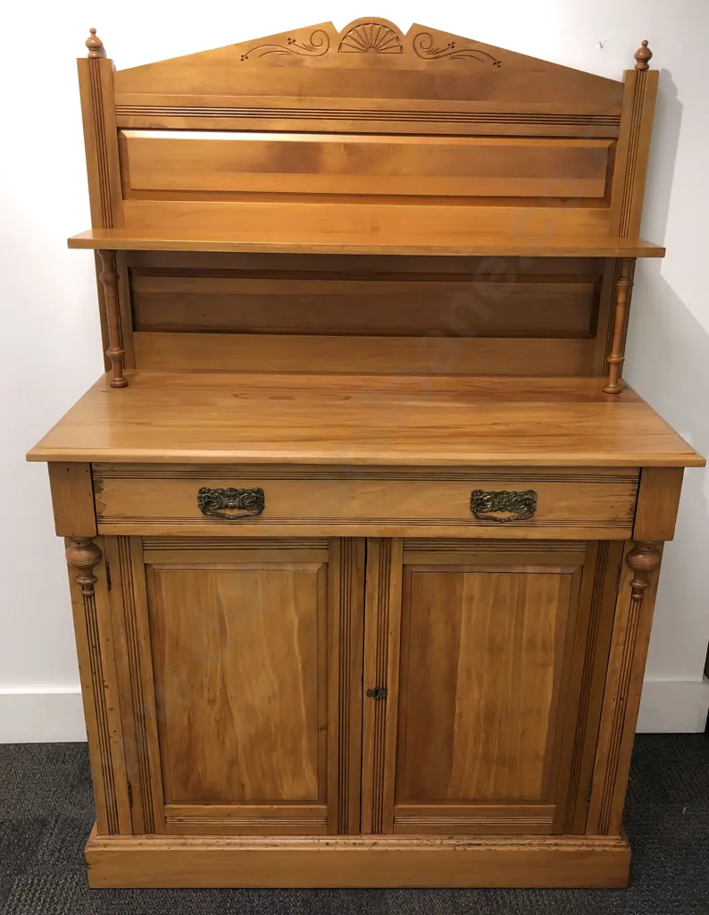 Octagon F. A. Hooper & Co Made NZ Colonial Kauri Sideboard Image 1++