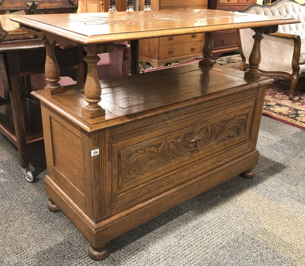 Oak Monks Bench Image 1++