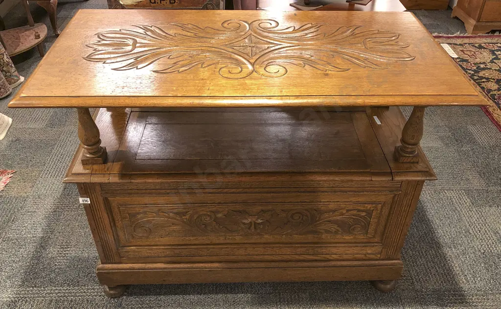 Oak Monks Bench Image 1++