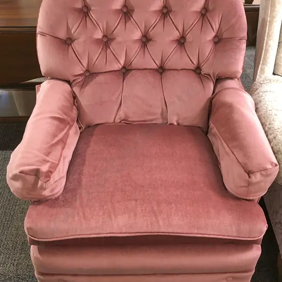Button Back Upholstered Armchair