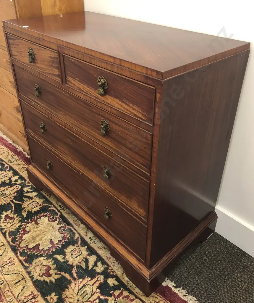 Reproduction Flat Front Chest of Drawers Image 1++