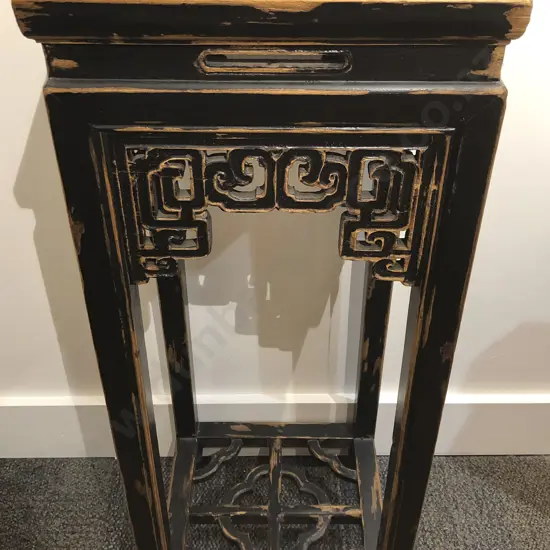 Ebonised Chinese Plant Stand