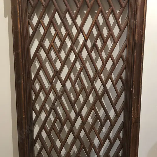 Chinese Lattice Front Door