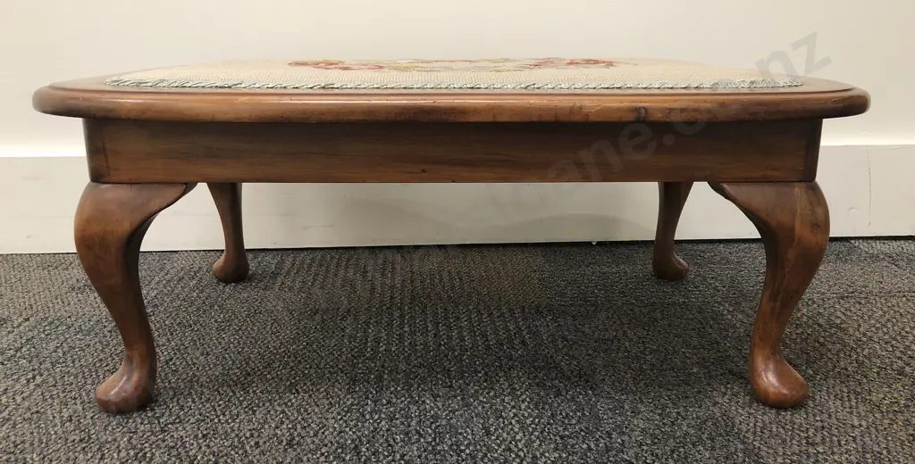 Tapestry Topped Foot Stool Image 1++