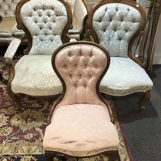 Grandfather and Grandmother Chair with Nursing Chair