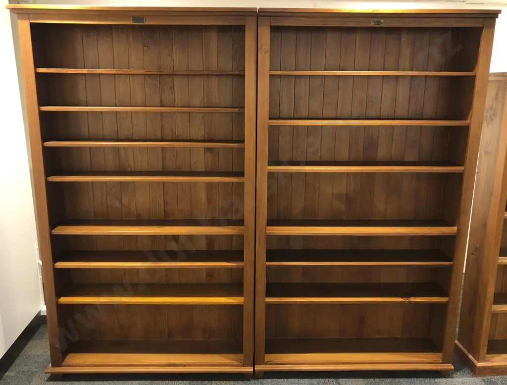 The Ferngrove Collection NZ Made Pair of Tall Bookcases Image 1++