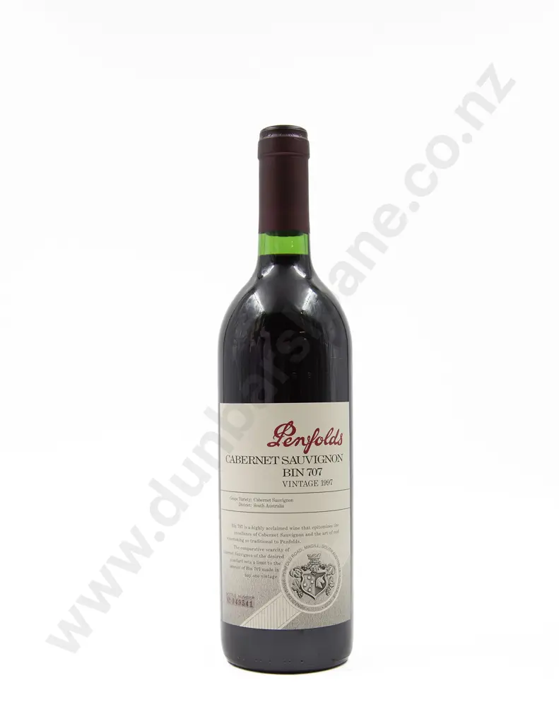 1 Bottle Penfolds Cabernet Sauvignon Bin 707 Vintage 1997 Image 1++