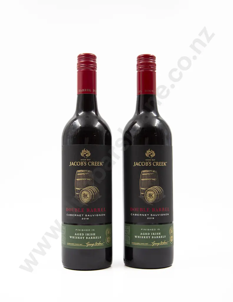 2 Bottles Australian Jacobs Creek SPECIAL RELEASE 'DOUBLE BARREL' Cabernet Sauvignon 2019 Image 1++