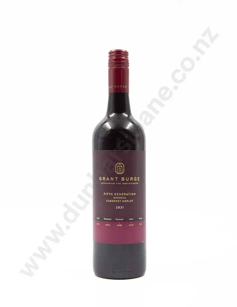 1 Bottle Australian Grant Burge 'Fifth Generation' Barossa Cabernet Merlot 2021 Image 1++