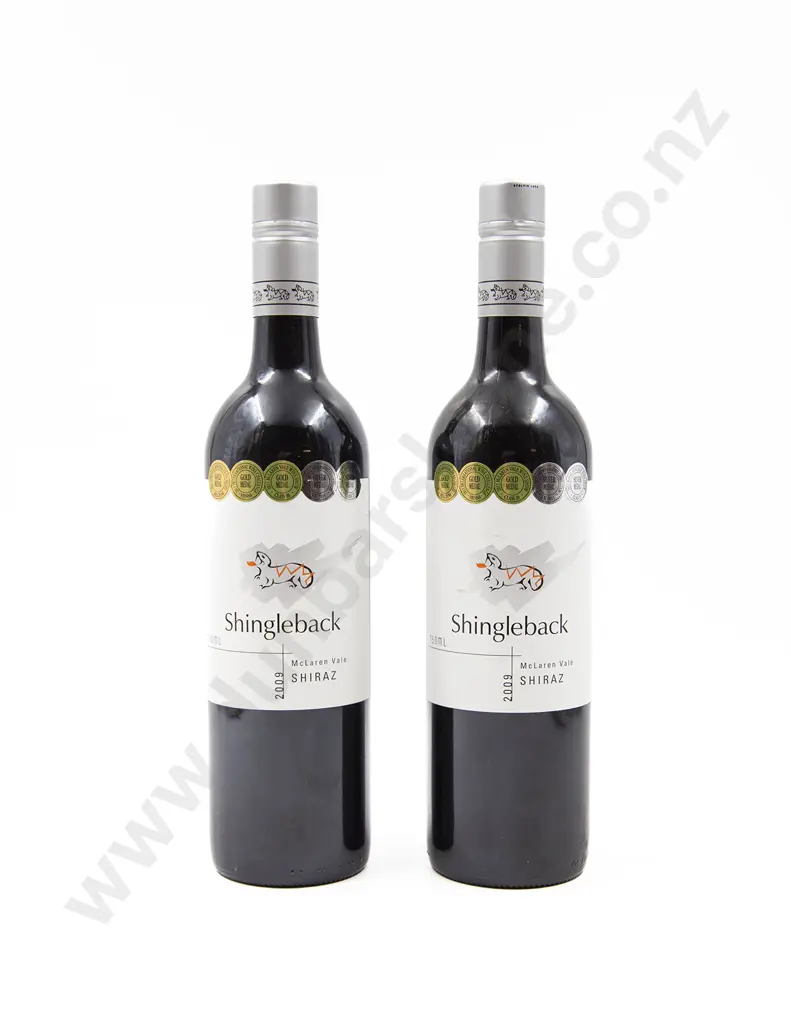 2 Bottles Australian Shingleback McLaren Vale Shiraz 2009 Image 1++