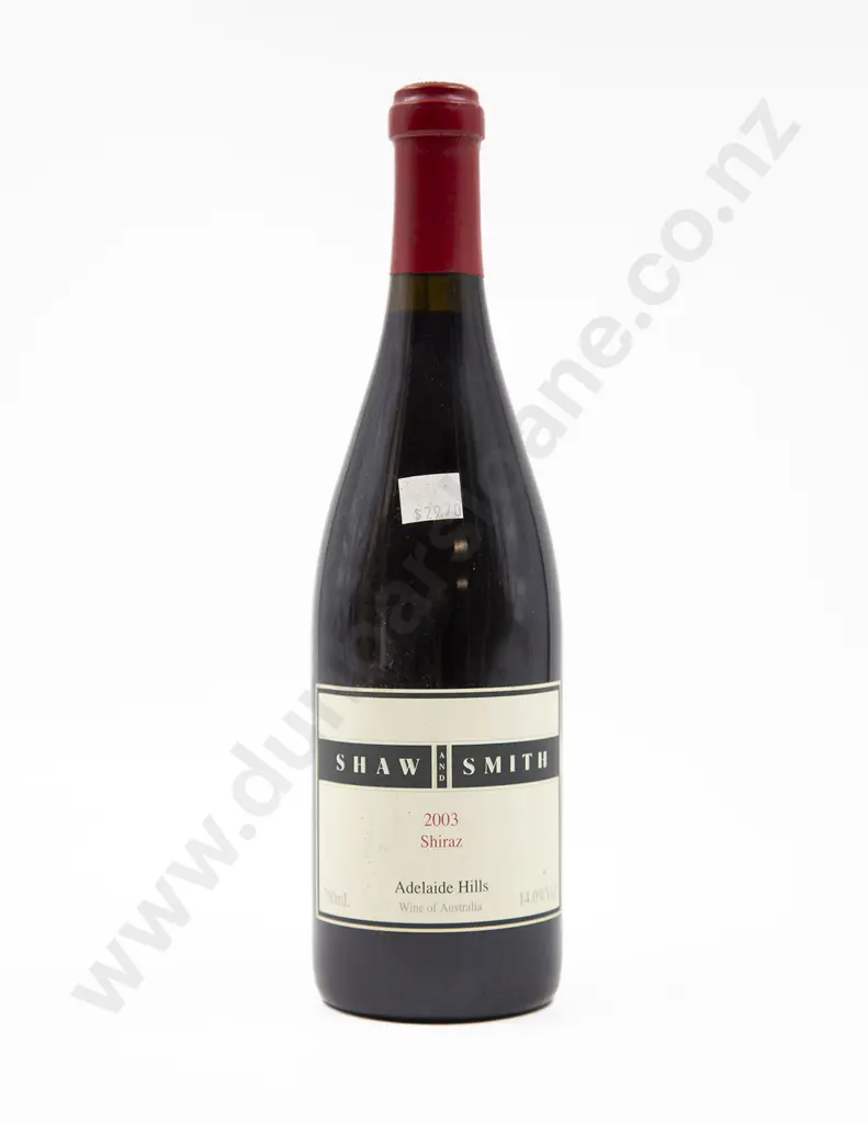1 Bottle Australian Shaw & Smith 2003 Shiraz Adelaide Hills Image 1++