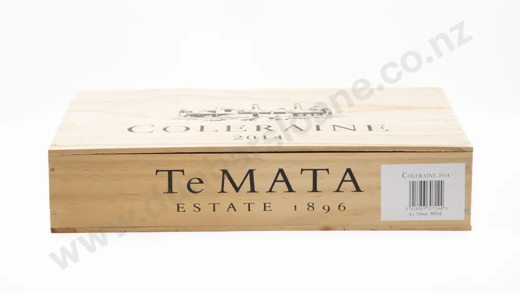6 Bottles Boxed NZ Te Mata Estate Coleraine 2014 Image 1++