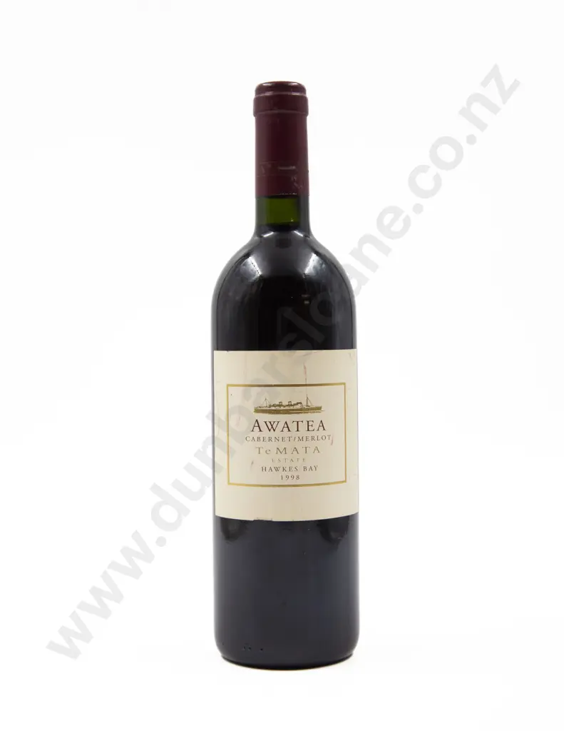 1 Bottle NZ Te Mata Estate Awatea Cabernet/Merlot Hawkes Bay 1998 Image 1++