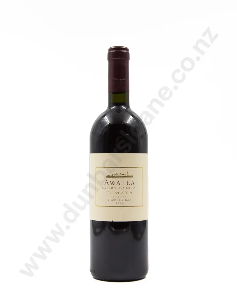 1 Bottle NZ Te Mata Estate Awatea Cabernet/Merlot Hawkes Bay 1999 Image 1++