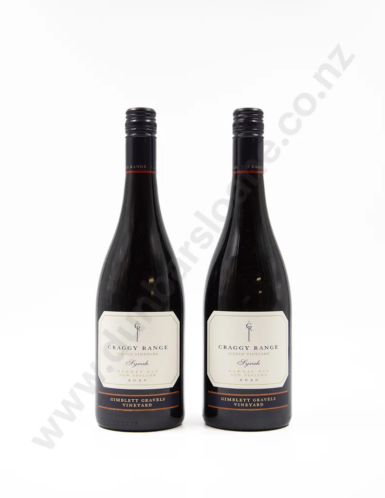 2 Bottles NZ Craggy Range Gimblett Gravels Single Vineyard Hawkes Bay Syrah 2020 Image 1++