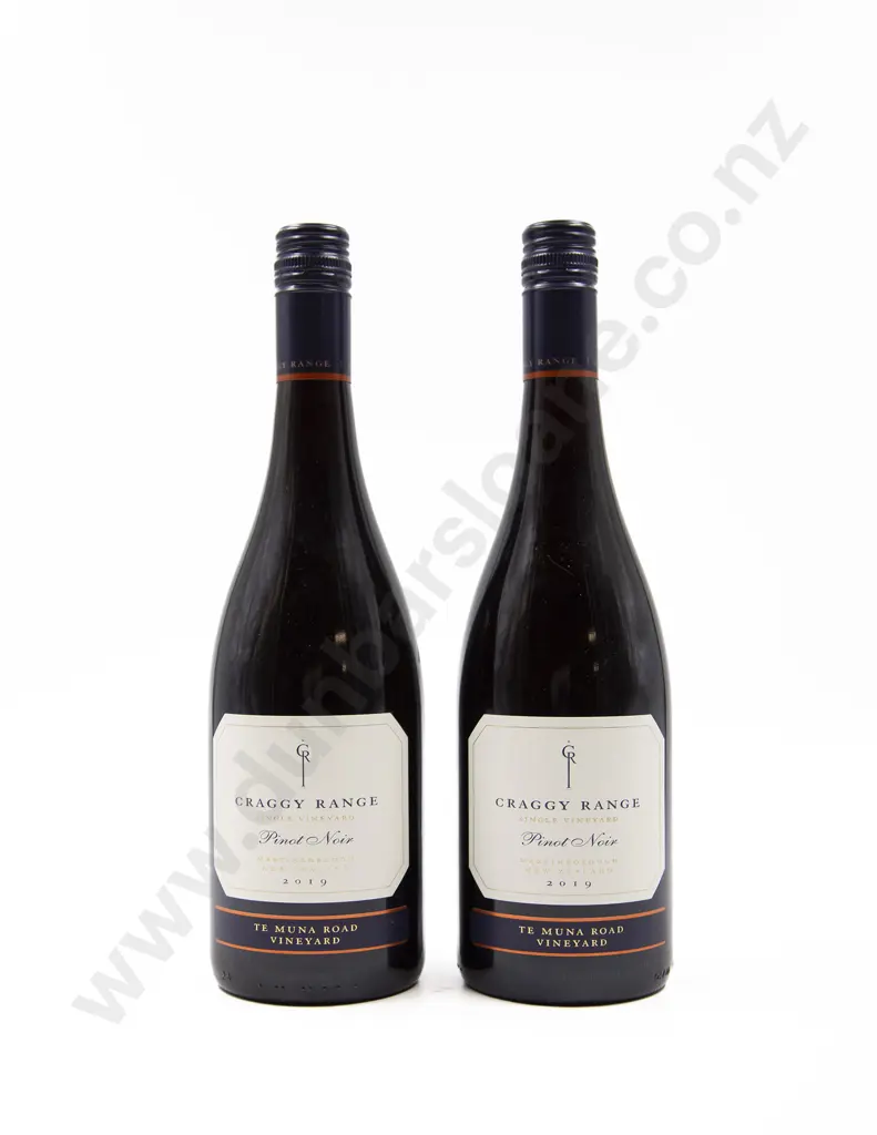 2 Bottles NZ Craggy Range Winery Te Muna Road Vineyard Pinot Noir 2019 Image 1++